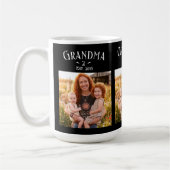 3 Photo Grandma Est Year Custom Name Number Grands Kaffeetasse (Links)