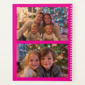 3 Photo Hot Pink and White 2026 Calendar Planer (Rückseite)