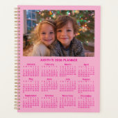 3 Photo Pink 2026 Calendar Planer (Vorderseite)