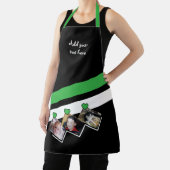 3 photos custom text black green schürze (InSitu)