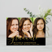 3 Pictures Foto Collage Abschluss Ankündigung (Stehend vorne)