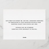 3 Pictures Foto Collage Abschluss Ankündigung (Rückseite)