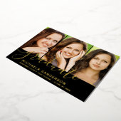 3 Pictures Foto Collage Abschluss Ankündigung (Gedreht)