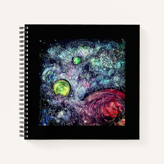 3 Planets SpaceCake-Notebook Notizblock (Vorderseite)