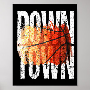3 Point Shot Basketball Grafik - Innenstadt Poster