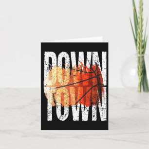 3 Point Shot Bysketbyll Graphic - Downtown Karte
