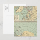 3 Polare Landungen Postkarte (Vorne/Hinten)