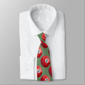 3 Pool Ball Muster gemalt Krawatte (Gebunden)