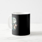 3 Possum Moon _ 3 Opossum Funny Weird Curry Kaffeetasse (Vorderseite Links)