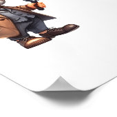 3 Private Ermittler, die nach Hinweisen suchen Poster (Ecke)