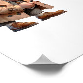 3 Private Ermittler, die nach Hinweisen suchen Poster (Ecke)