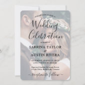 3 QR Codes Website UAWG All-in-One-Foto Hochzeit Einladung (Vorderseite)