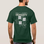 3 QRs - "HONESTY - FLOWERS" - What I Expect T-Shirt (Rückseite)