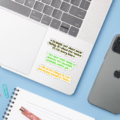 3 Quotes About Strength | Inspirational Stickers Aufkleber (Laptop mit iPhone)