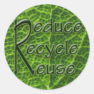 3 R RUNDER AUFKLEBER