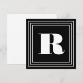 3 Rahmen Monogramm | Schwarz & Weiß (Vorne/Hinten)