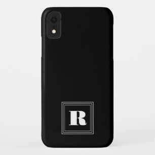 3 Rahmen Monogramm Schwarz & Weiß Case-Mate iPhone Hülle