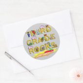 3. Ränge Runder Aufkleber (Umschlag)