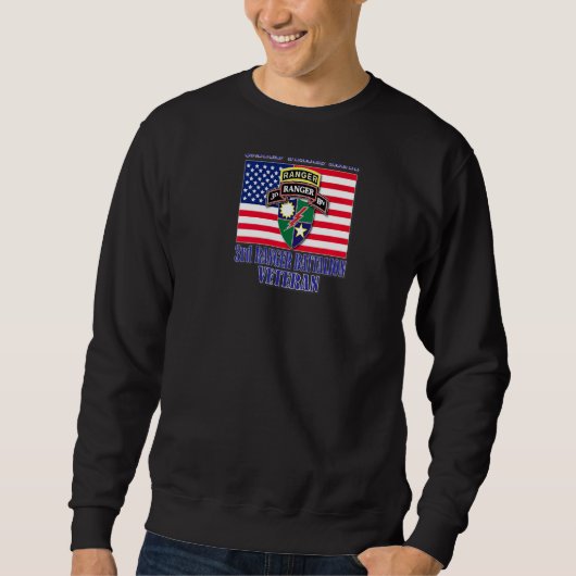 3. Ranger Battalion Veteran Back Design Sweatshirt (Vorderseite)