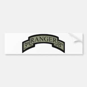 3. Ranger Bn Scroll, ACU Autoaufkleber