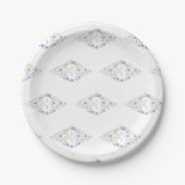 <3>Ranger Floral Diamond Paper Plate Pappteller (Vorderseite)