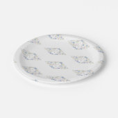 <3>Ranger Floral Diamond Paper Plate Pappteller (Schrägansicht)