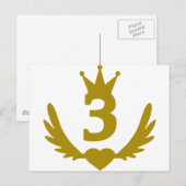 3-Real-Winged-Heart.png Postkarte (Vorne/Hinten)