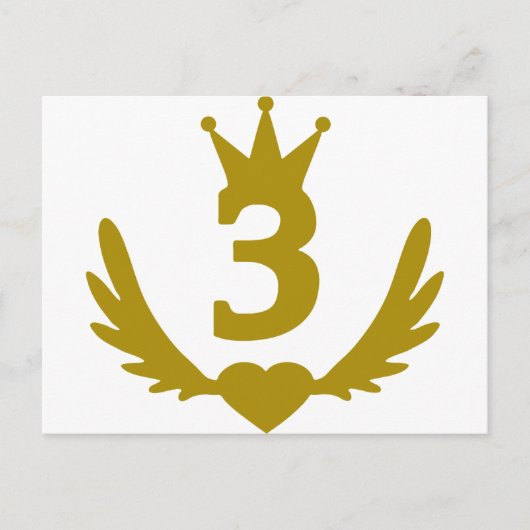 3-Real-Winged-Heart.png Postkarte (Vorderseite)