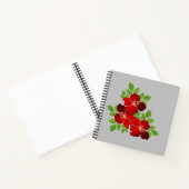 3 Red Blume Notebook Notizblock (Innenseite)
