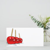 3 Red Candy Äpfel (Stehend Vorderseite)