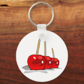 3 Red Candy Äpfel Schlüsselanhänger (Vorderseite)