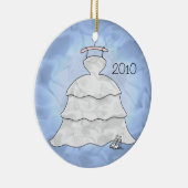 "3 Reihe-Taft-" Verzierung Keramikornament (Rechts)