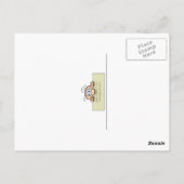 3 Reihen von Gummienten Postkarte (Rückseite)