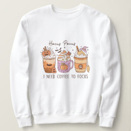 3 Retro Halloween Kaffee, Hocus pocus Frappuccino Sweatshirt