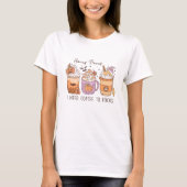 3 Retro Halloween Kaffee, Hocus pocus Frappuccino T-Shirt (Vorderseite)