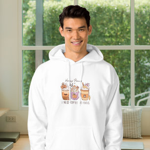 3 Retro Halloween Kaffee, Hocus pocus Frapuccino Hoodie