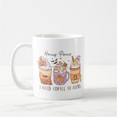 3 Retro Halloween Kaffee, Hocus pocus Frapuccino Kaffeetasse (Links)