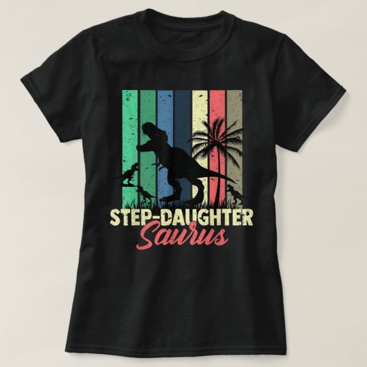 3 Rex Step-Tochter Saurus Dinosaur Step-Töchter T-Shirt (Design vorne)