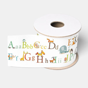 3" Ribbon - Alphabet Ripsband