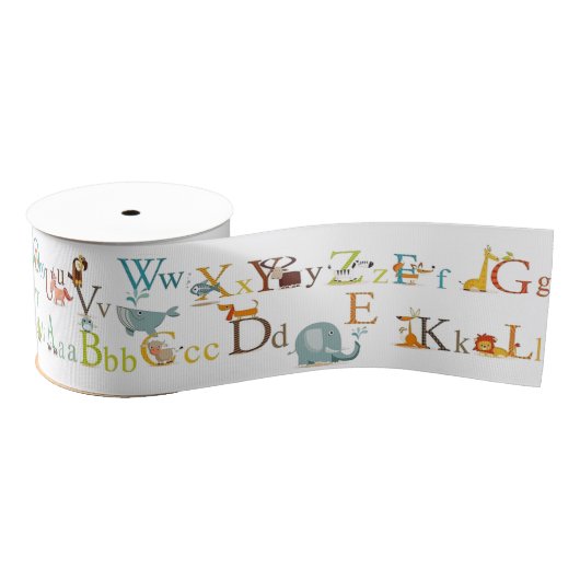 3" Ribbon - Alphabet Ripsband (Spule)