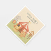 3 Ring Circus Baby Shower Serviette (Ecke)