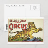 3 Ring Circus - circa 1930 Postkarte (Vorne/Hinten)