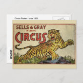 3 Ring Circus - etwa 1930 Not leidend Postkarte (Vorne/Hinten)