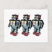 3 Roboter Postkarte (Vorderseite)