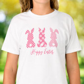 3 Rosa und weiße Hasen | Frohe Ostern T-Shirt