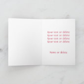 3 Rose Liebe Romantischer glücklicher Jahrestag Karte (Innenseite)