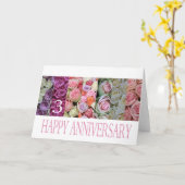 3. Rose zum Hochzeitstag-Kartenspiel Karte (Gelbe Blume)