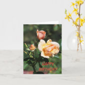 3 Roses, Beautiful Birthday Karte (Gelbe Blume)