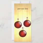 3 Rote Ornamente (Rückseite)