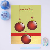 3 Rote Ornamente Flyer (Einzeln)